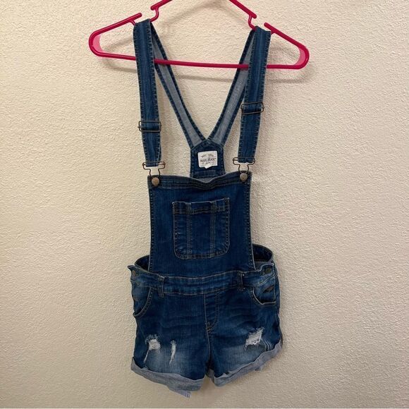Wax Jeans Overall Shorts (Size Small) - Picture 1 of 4